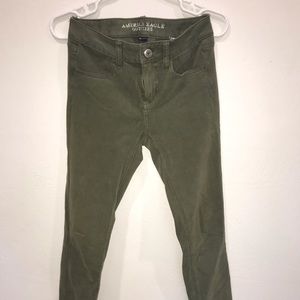 ☆army green skinny jeans☆